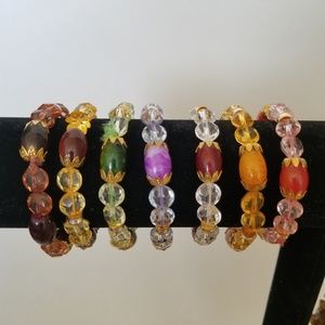 Art glass Bracelet (7pcs)